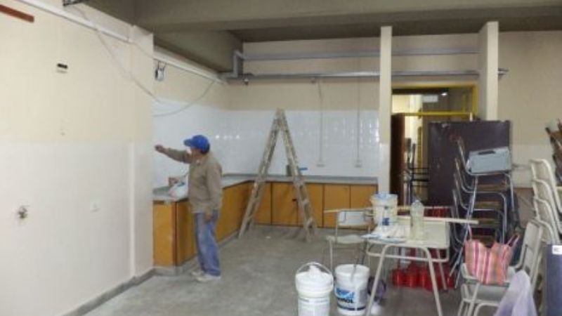 Mejoran la infraestructura escolar en Santa María