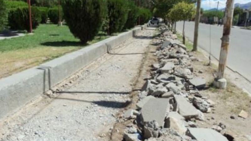 Plan para mejorar las veredas en Santa María