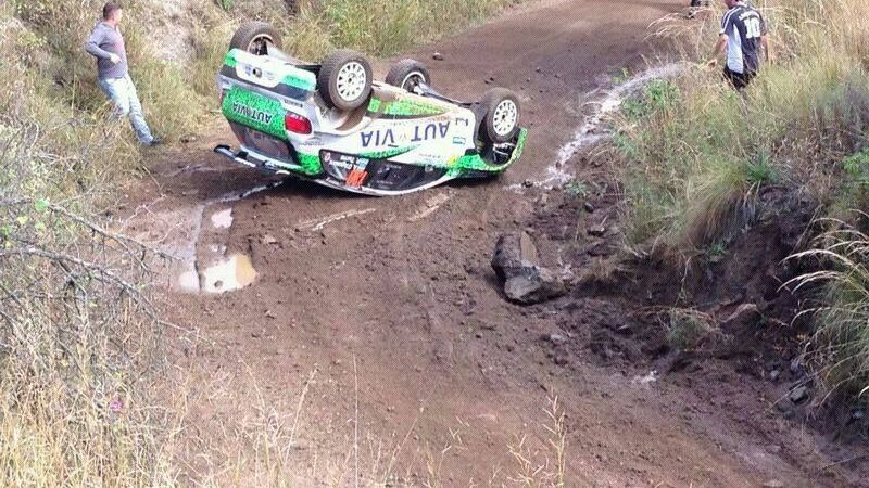 Un revolcón dejo afuera del rally a Augusto D’Agostini
