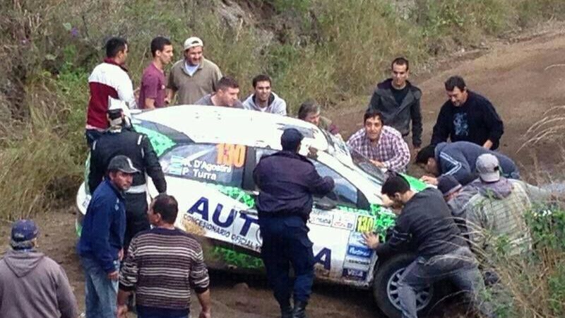 Un revolcón dejo afuera del rally a Augusto D’Agostini