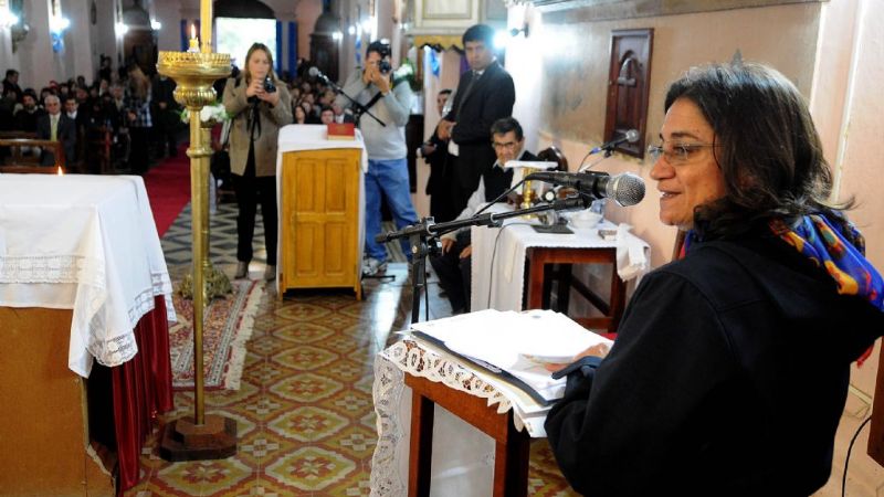 Lucía presidió los actos en homenaje a Fray Mamerto Esquiú