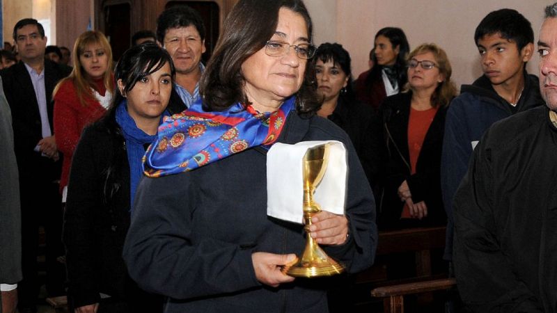 Lucía presidió los actos en homenaje a Fray Mamerto Esquiú