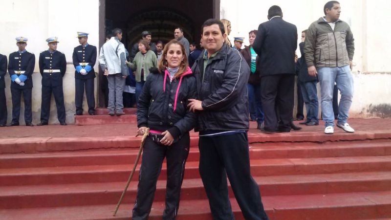 Jóvenes de Paclín rindieron honores a Fray Mamerto Esquiú