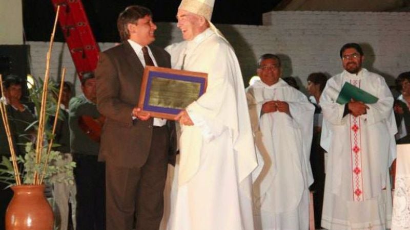 Andersch acompañó la ordenación episcopal de Monseñor Demetrio Jiménez