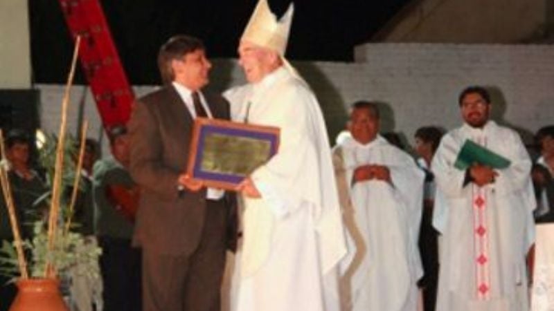Andersch acompañó la ordenación episcopal de Monseñor Demetrio Jiménez
