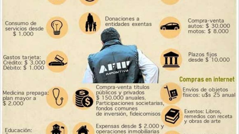 Cuáles son los consumos que controla la AFIP
