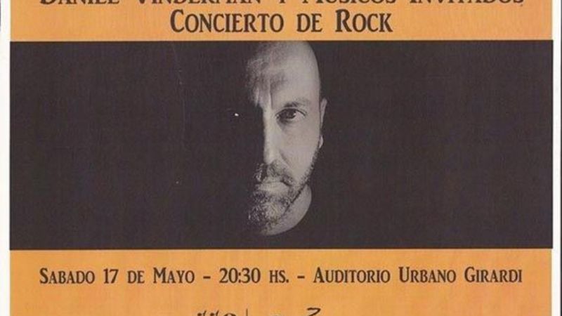 Por los 110 años del “Zambonini”, concierto de rock de Daniel Vinderman