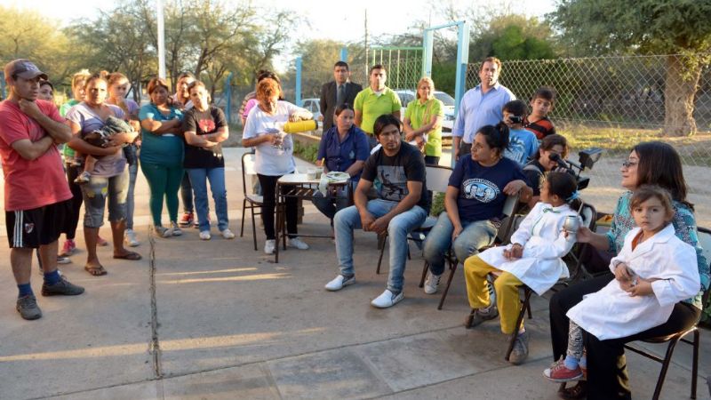 Lucía visitó a los chicos de Bajo Hondo