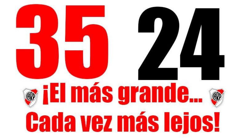 River ya festeja con los "clasicos" afiches