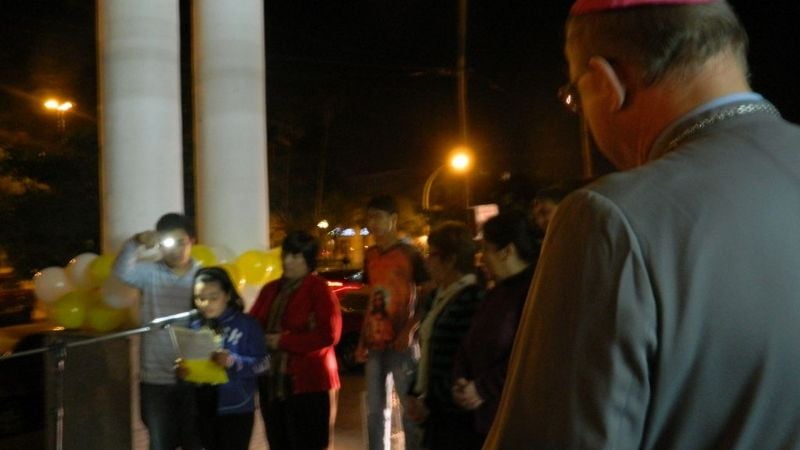 El Obispo inició a la primera visita pastoral de este año en la parroquia del Corazón de Jesús