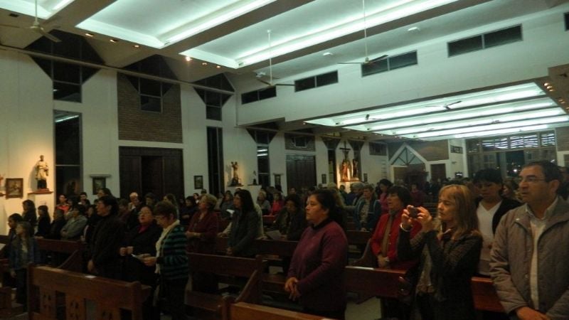 El Obispo inició a la primera visita pastoral de este año en la parroquia del Corazón de Jesús