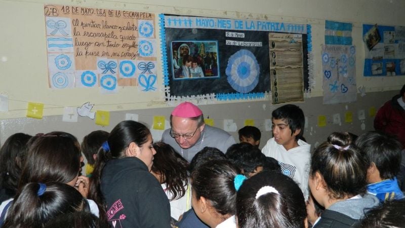 Urbanč  compartió con la comunidad de San Cayetano y la escuela primaria N° 353