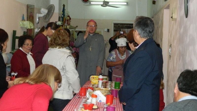 Urbanč  compartió con la comunidad de San Cayetano y la escuela primaria N° 353