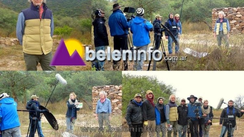 Boy Olmi filma documental en El Shincal