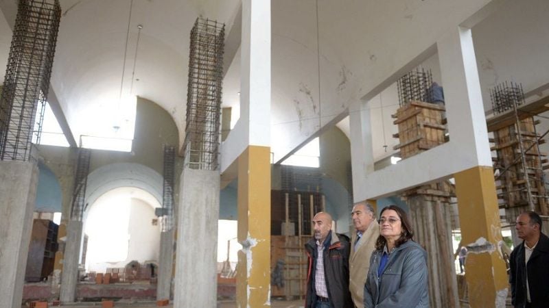 Lucía recorrió obras