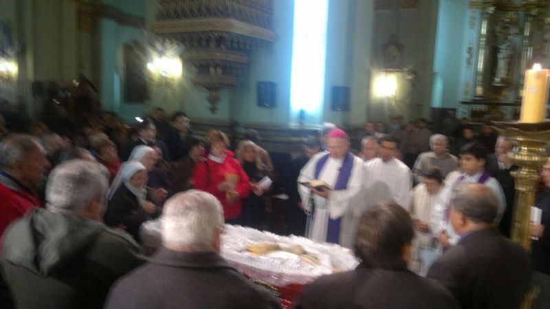 Despiden los restos de Mons. Elmer Miani