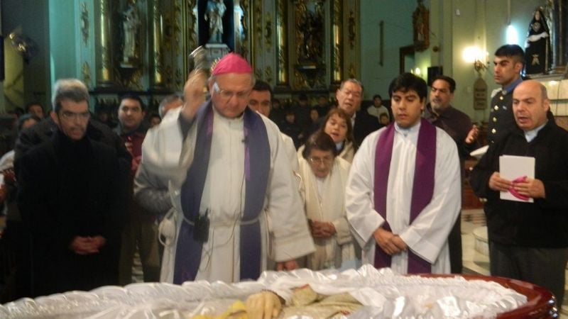 Los restos mortales Miani descansarán a los pies de la Virgen del Valle