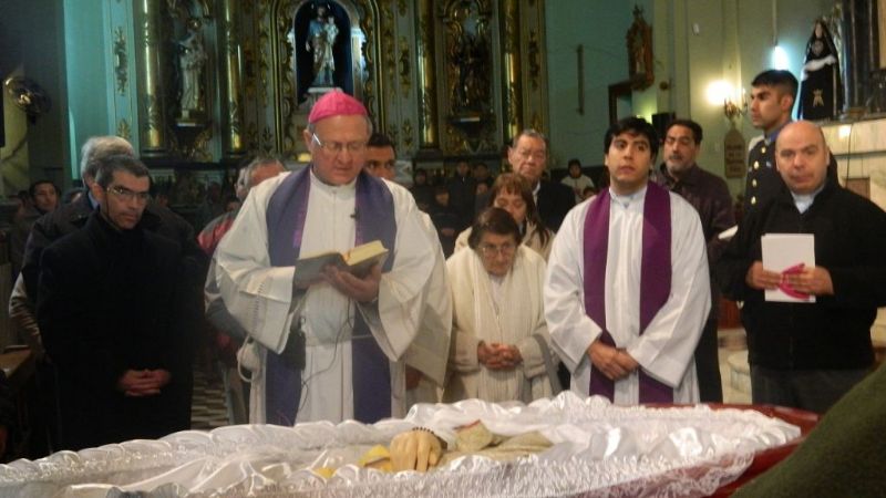 Los restos mortales Miani descansarán a los pies de la Virgen del Valle