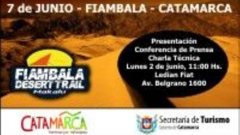 El lunes se presentará en Catamarca el Fiambalá Desert Trail