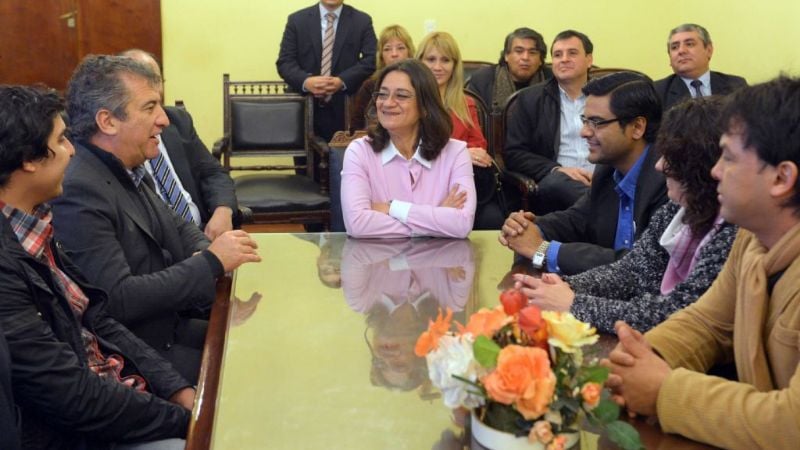 Corpacci se reunió con su par, Sergio Uribarri