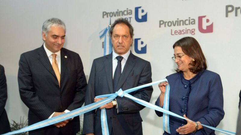 Corpacci y Scioli inauguraron sucursal del grupo BAPRO