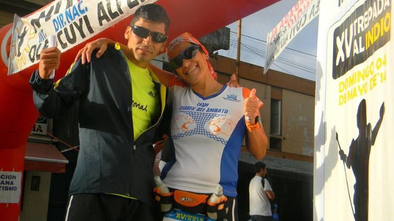 Leones del Ambato en la Trepada al Indio 2014