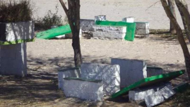 Otra vez el vandalismo en la Costanera