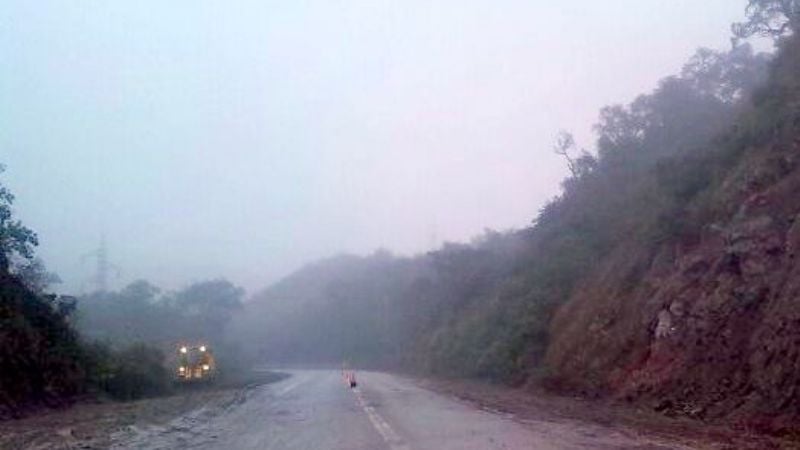 Advierten por lluvia y falta de visibilidad de La Cébila y El Tororal