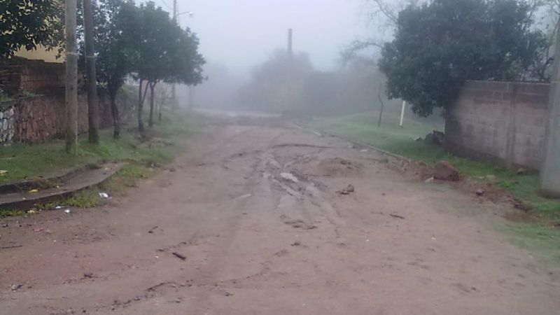 Obra sin señalización, peligro para conductores de vehículos