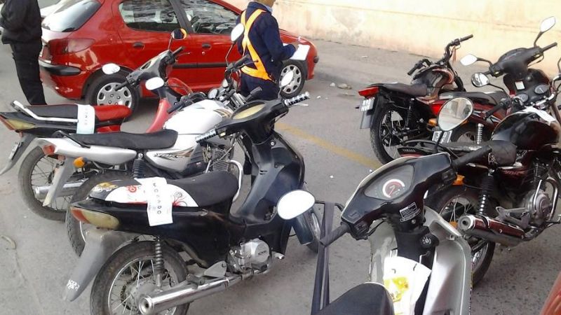 Secuestran 190 motos, 8 autos, 2 camionetas y 2 camiones