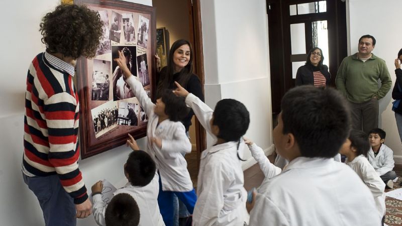 Los chicos jugaron a ser artistas en el Museo de Bellas Artes