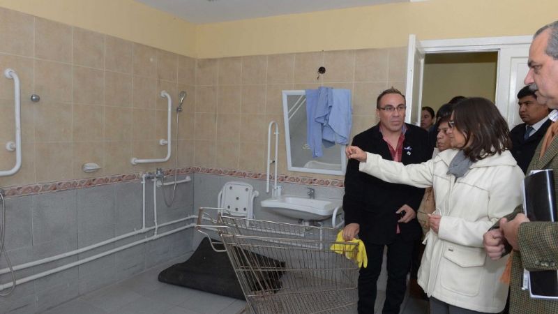 Lucía visitó el Hogar de Ancianos