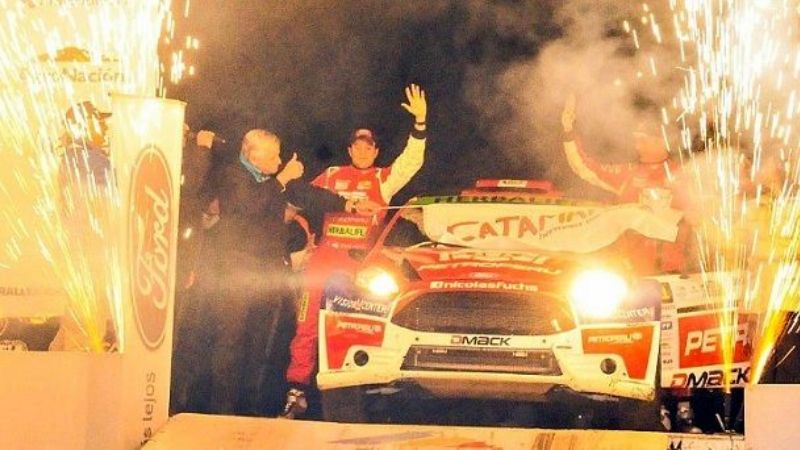 Lucía en la largada del "¨Poncho"