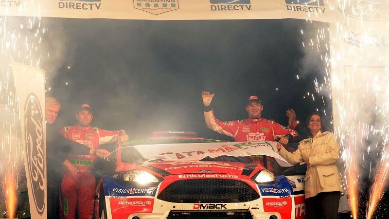 Lucía en la largada del "¨Poncho"