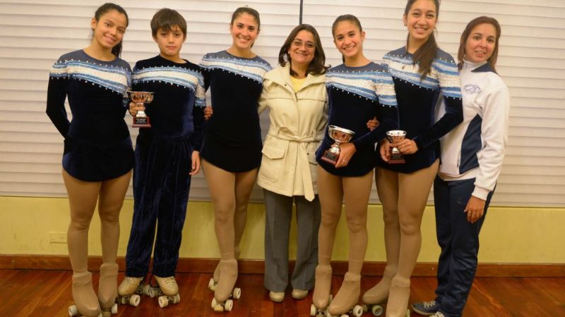 Lucía en la largada del Rally