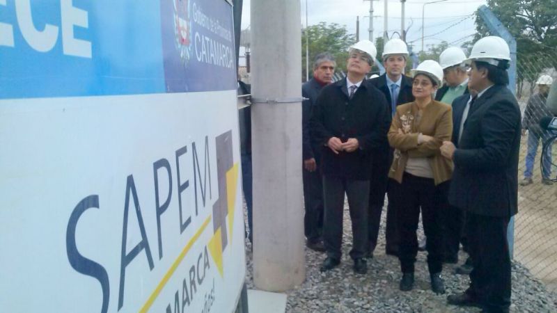 Lucía recorrió obras en la estación de rebaje 9 de Julio