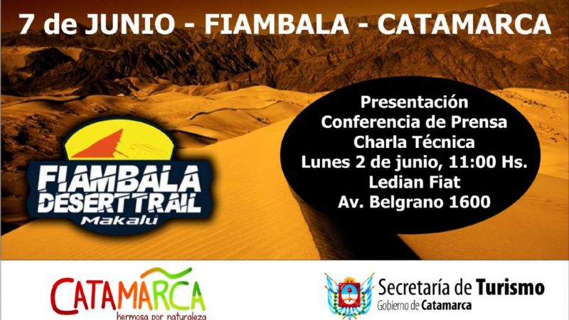 Hoy se presenta en Catamarca el Fiambalá Desert Trail