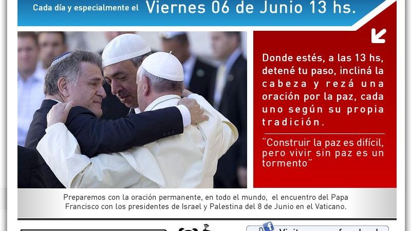 Un minuto por la paz junto al Papa Francisco