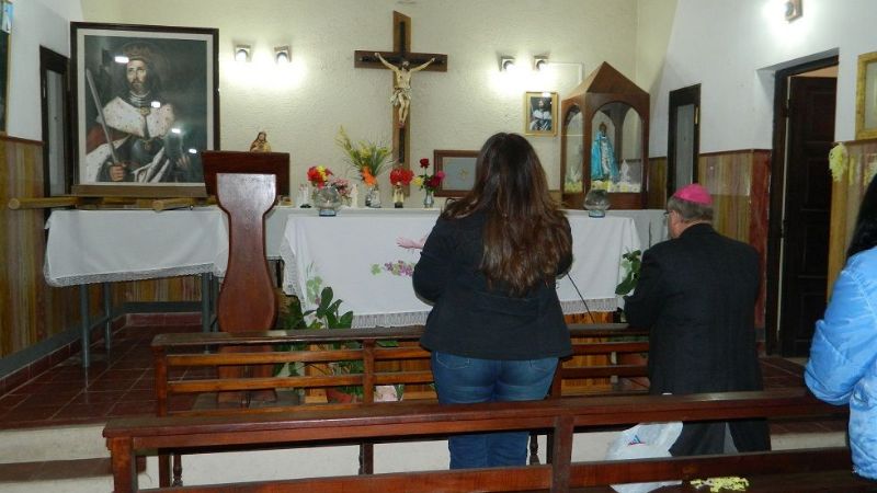 El Obispo visitó el CAPE y celebró misa en la capilla dedicada a San Fernando
