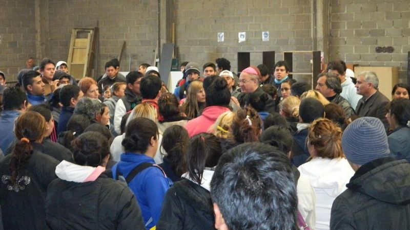 El Obispo visitó el CAPE y celebró misa en la capilla dedicada a San Fernando