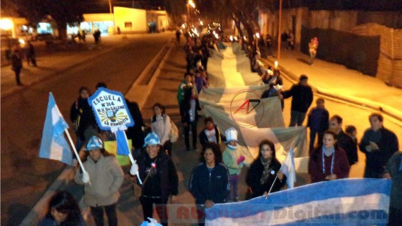 En Fiambalá festejaron con una gran bandera