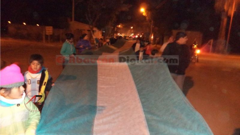 En Fiambalá festejaron con una gran bandera