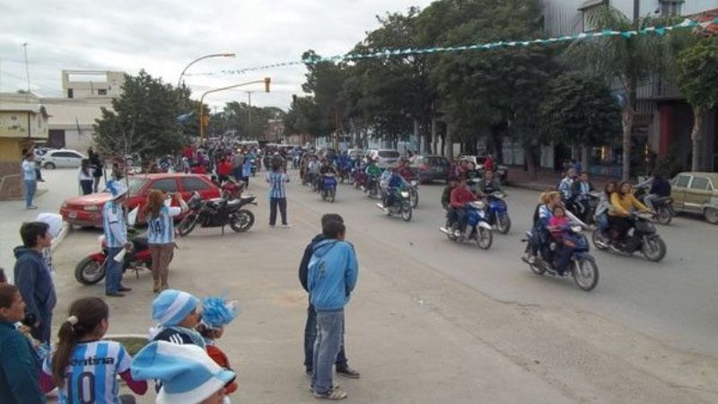 Festejo argentino desató choque en cadena