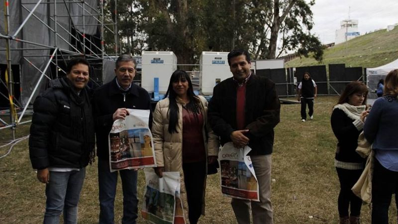 Gira promocional del Poncho 2014 en “Argentina Corre” en Termas de Río Hondo