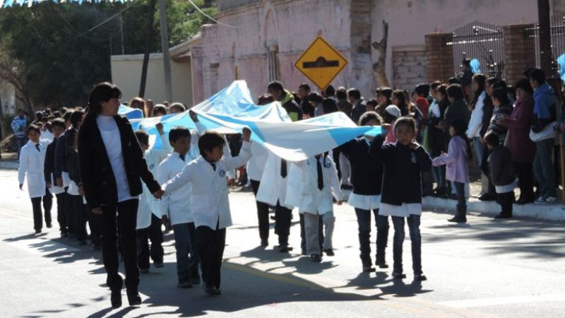 Santa María se vistió de celeste y blanco