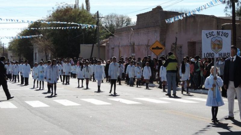 Santa María se vistió de celeste y blanco