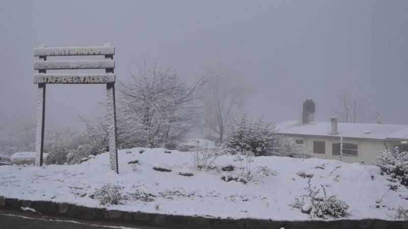 Tafí del Valle se despertó cubierto de nieve