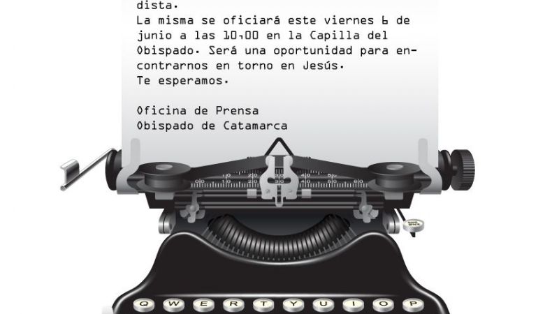 Invitación a la Misa por el Día del Periodista