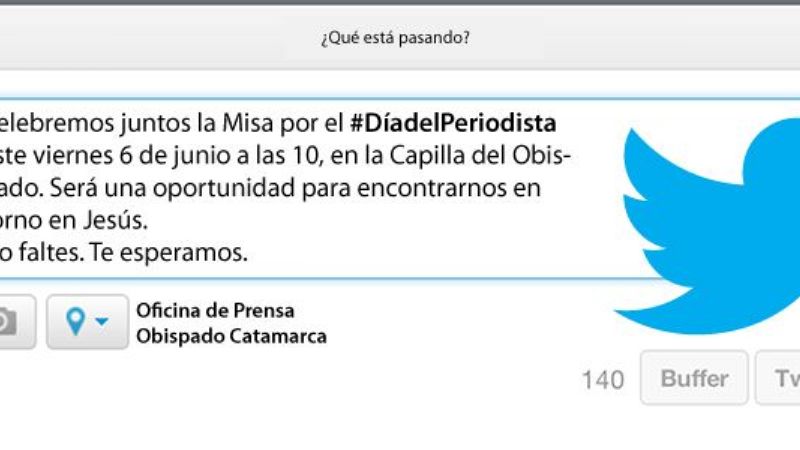 Invitación a la Misa por el Día del Periodista