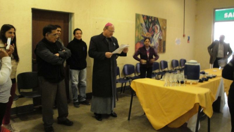El Obispo, en visita pastoral al Predio Ferial
